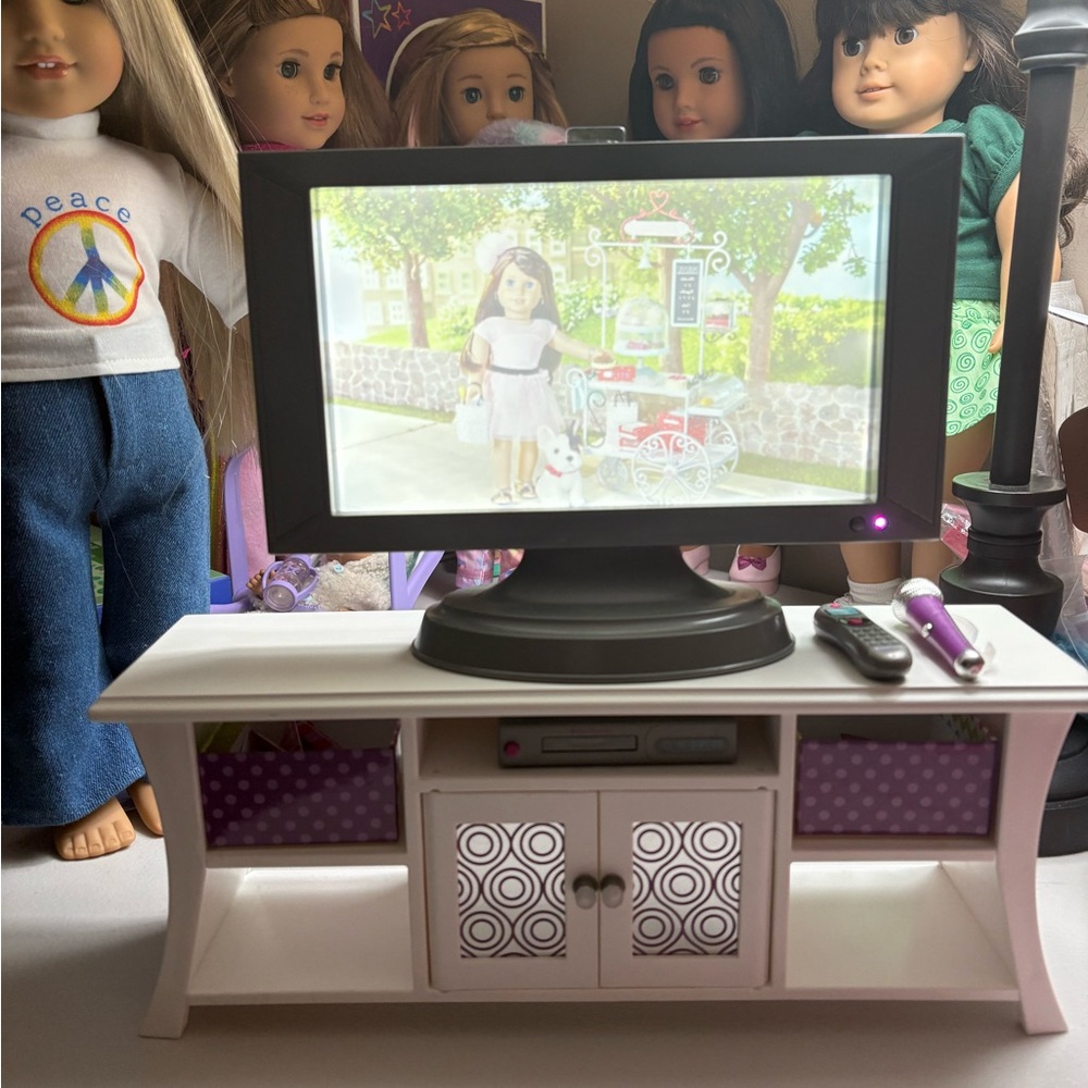 Retired American girl entertainment center.